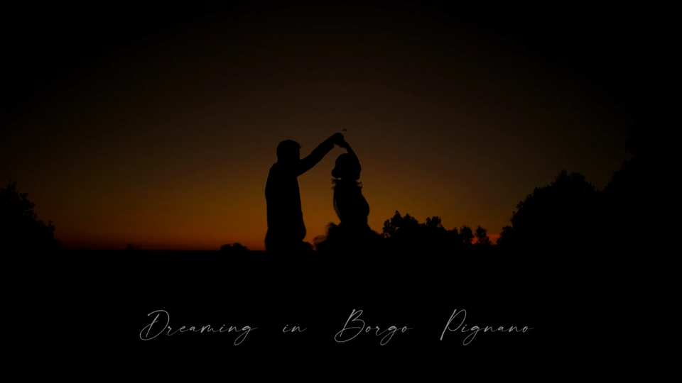 wedding video tuscany sunset