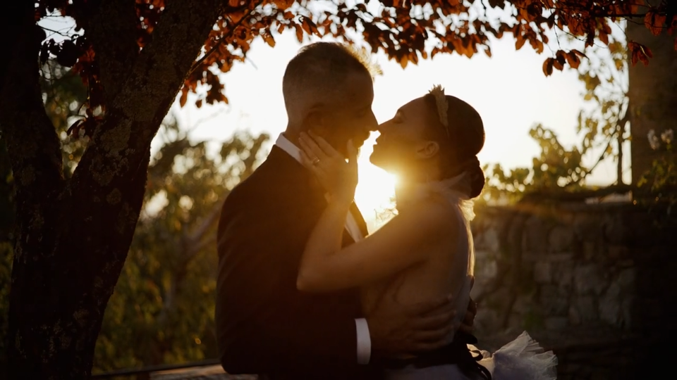 wedding video tuscany tramonto