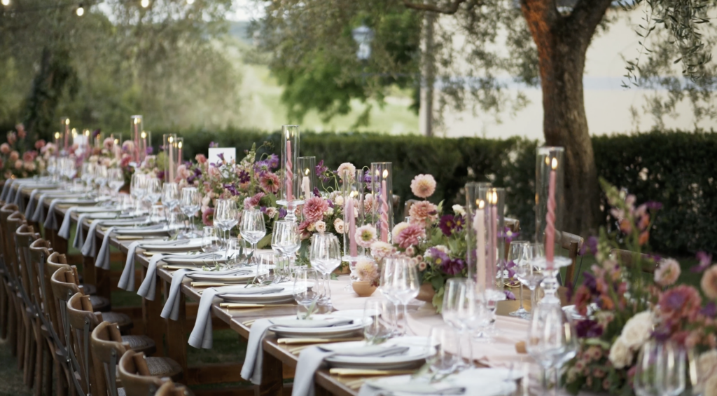 wedding planner tuscany allestimento tavolo